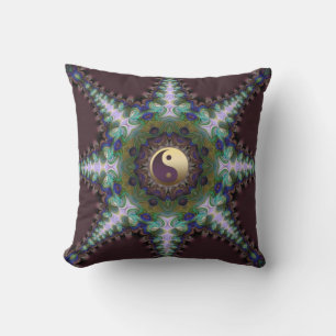 Geometrische pacock Star Yin Yang Cushion / Pillow Kussen