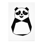 Geometrische panda fotoprint foto afdruk (Voorkant)
