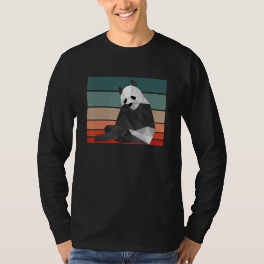 Geometrische Panda Geometrical Panda Design T-shirt (Voorkant)