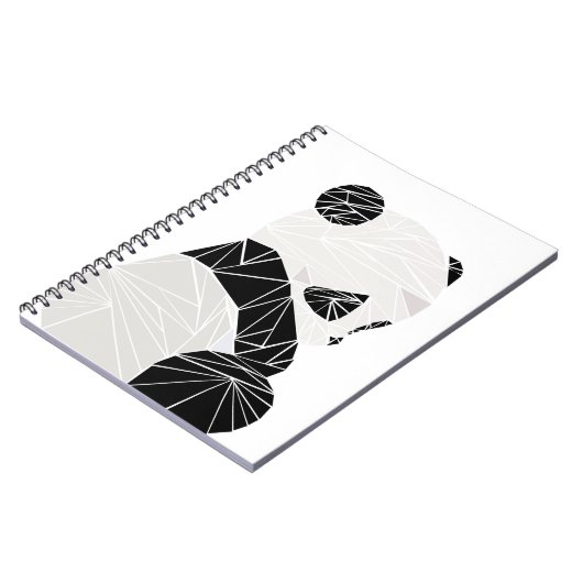 Geometrische panda notitieboek (Linkerzijde)