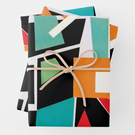 Geometrische papierbladen voor het oppakken inpakpapier vel (In situ)