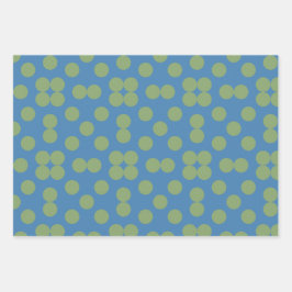 Geometrische papierplatte vellen plaat set van 3