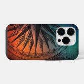 Geometrische passer iPhone hoesje (Achterkant horizontaal)