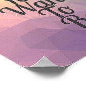 Geometrische pasta is wat je wilt zijn poster (Hoek)