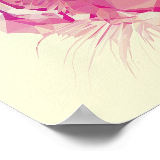 Geometrische pasta Tiger Poster (Hoek)