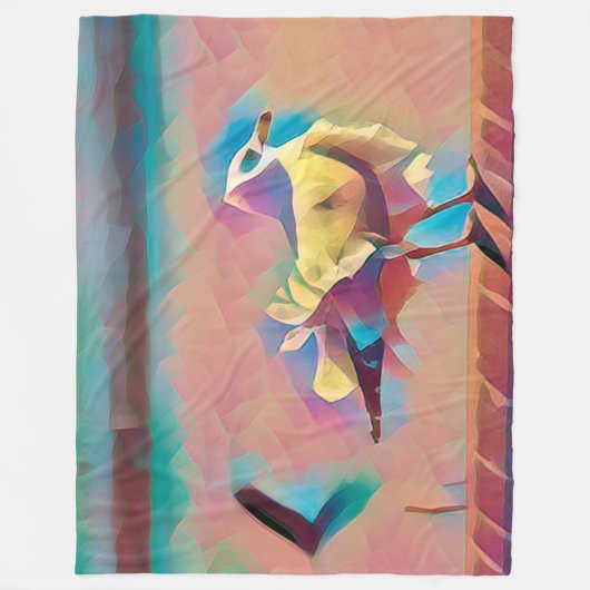 Geometrische pasteizeemijtschildpad fleece deken (Voorkant)