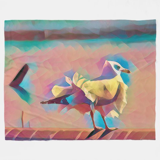 Geometrische pasteizeemijtschildpad fleece deken (Voorkant (Horizontaal))