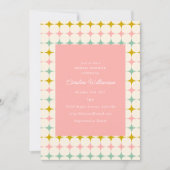  geometrische pastel MCM Roze Vrijgezellenfeest Kaart (Voorkant)