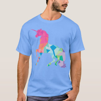 Geometrische pastel Unicorn T-shirt