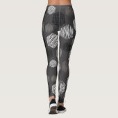 Geometrische pastels: structuurpatroon. leggings (Achterkant)