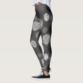 Geometrische pastels: structuurpatroon. leggings (Links)