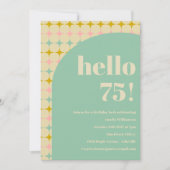  geometrische pastelsterren chique verjaardagsfees kaart (Voorkant)