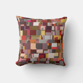 Geometrische Patchwork Abstracte Mozaïek Patroon Kussen
