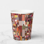 Geometrische patchwork mozaïekpatroon papieren bekers (Rechts)