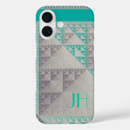 Geometrische patronen & Aangepast Monogram Case-Mate iPhone Case (Achterkant)
