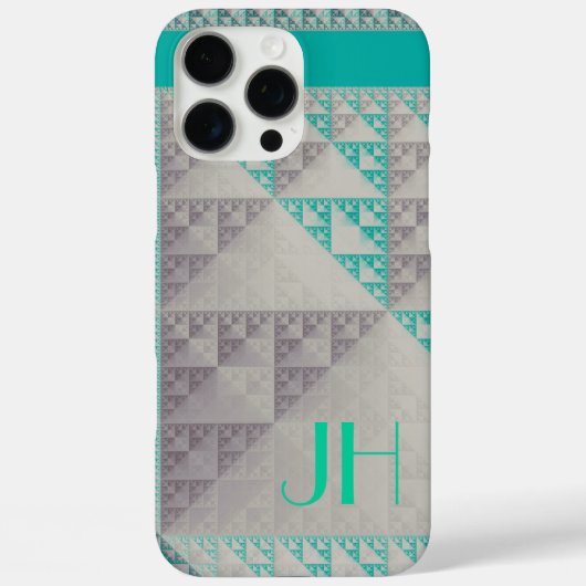 Geometrische patronen & Aangepast Monogram Case-Mate iPhone Case (Achterkant)