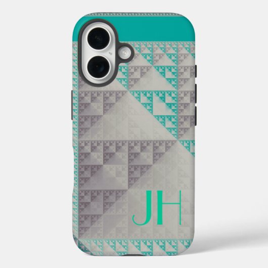 Geometrische patronen & Aangepast Monogram Case-Mate iPhone Case (Achterkant)