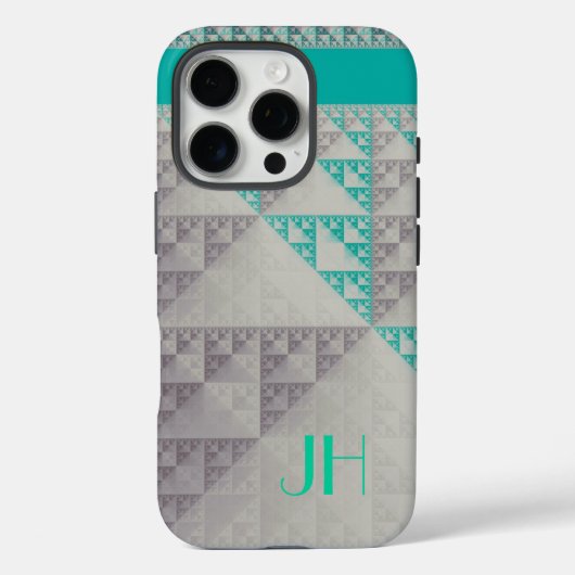 Geometrische patronen & Aangepast Monogram Case-Mate iPhone Case (Achterkant)