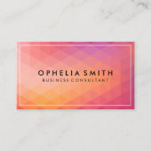 Geometrische patronen | Artistiek Minimaal Visitekaartje (Voorkant)