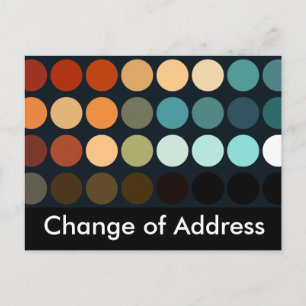 Geometrische patronen   Briefkaart voor adreswijzi