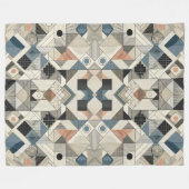 Geometrische patronen fleece deken (Voorkant (Horizontaal))