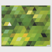 Geometrische patronen | Groene driehoeken Cadeaupapier (Vlak)