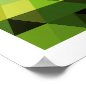 Geometrische patronen | Groene driehoeken Poster (Hoek)