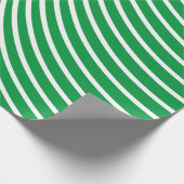 Geometrische patronen Kerstgroen Abstract wit Cadeaupapier (Hoek)