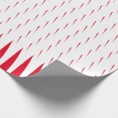 Geometrische patronen Kerstmis Rood Witte pieken K Cadeaupapier (Hoek)