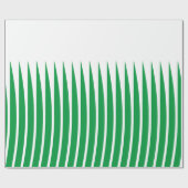 Geometrische patronen Kerstmis White Green Spike A Cadeaupapier (Vlak)
