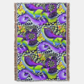 Geometrische patronen kunst Deco Deken (Voorkant Verticaal)