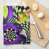 Geometrische patronen kunst Deco Theedoek (Quarter Fold)