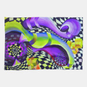 Geometrische patronen kunst Deco Theedoek (Horizontaal)