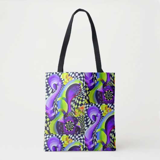 Geometrische patronen kunst Deco Tote Bag (Voorkant)