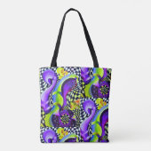 Geometrische patronen kunst Deco Tote Bag (Achterkant)
