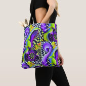 Geometrische patronen kunst Deco Tote Bag (Dichtbij)