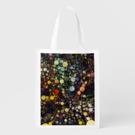 Geometrische patronen | Multicolorcirkels Boodschappentas