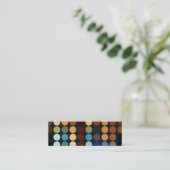 Geometrische patronen | Multicolorcirkels II Mini Visitekaartje (Staand voorkant)