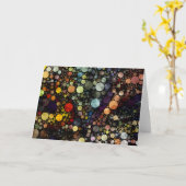 Geometrische patronen | Multicolorcirkels Kaart (Gele Bloem)