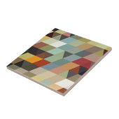 Geometrische patronen | Multicolordriehoeken Tegeltje (Zijkant)