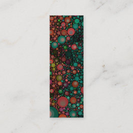 Geometrische patronen | Retro | Blauwgroen groen Mini Visitekaartje