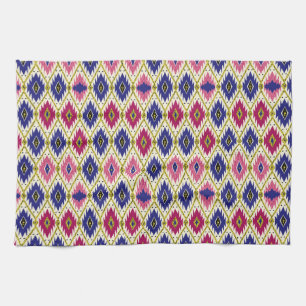 Geometrische patronen: Traditionele Textiel Illust Theedoek