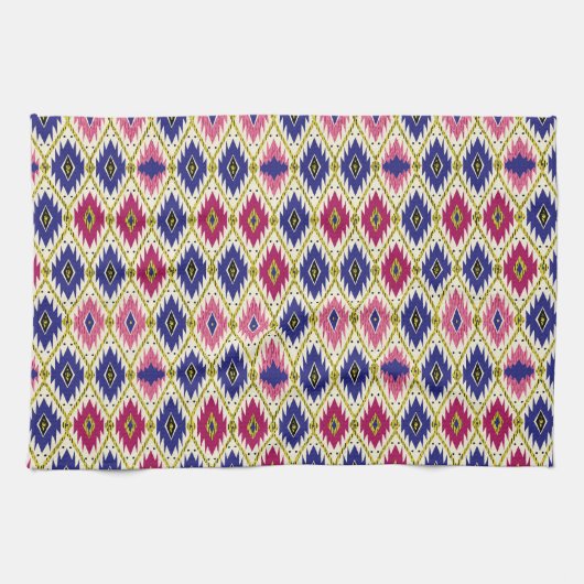 Geometrische patronen: Traditionele Textiel Illust Theedoek (Horizontaal)