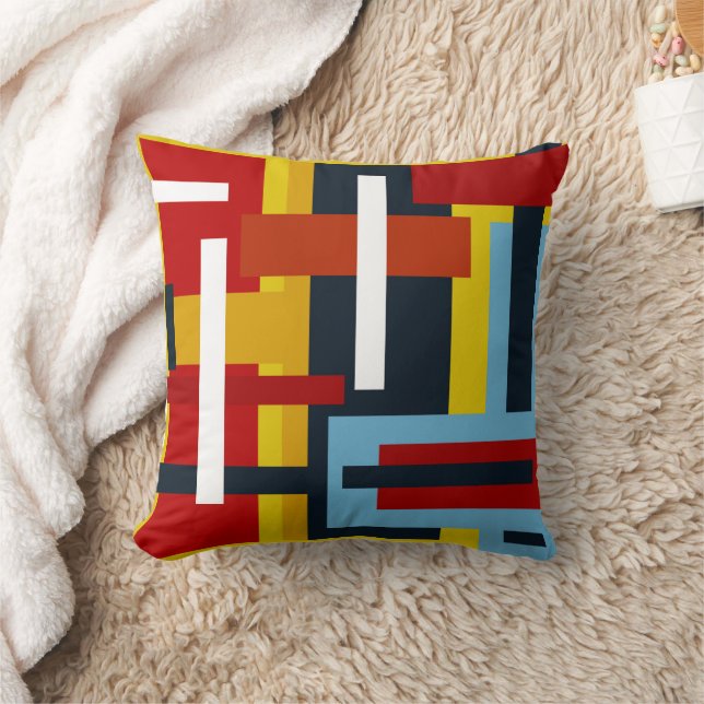 geometrische patronen van vierkanten en rechthoeke kussen (Deken)