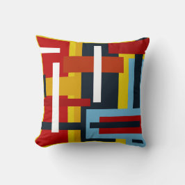 geometrische patronen van vierkanten en rechthoeke kussen