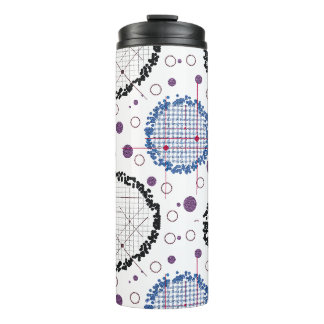 Geometrische patronen voor modern design thermosbeker
