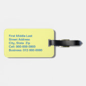 Geometrische patronen voor pasta-mini-boxen bagagelabel (Achterkant horizontaal)