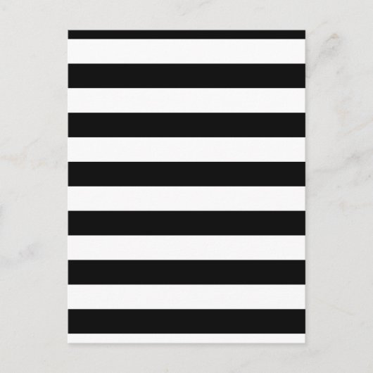 Geometrische patronen Zwarte en Witte Stripes Briefkaart (Voorkant)
