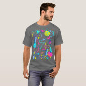 Geometrische patroon 80s 90s Memphis Style T-shirt (Voorkant volledig)