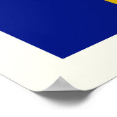Geometrische patroon achtergrond cirkel poster (Hoek)
